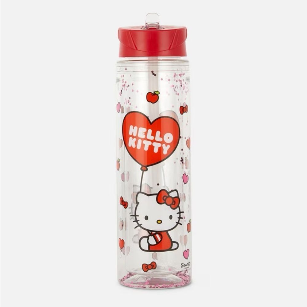 Hello Kitty Glitter Water Bottle